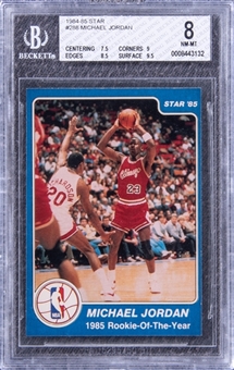 1984-85 Star #288 Michael Jordan Rookie Card - BGS NM-MT 8